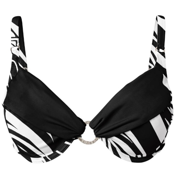 VENUS Sally Underwire Ring Deep Waves Bikini Top, size 34D/36/C/32DD - Picture 5 of 12